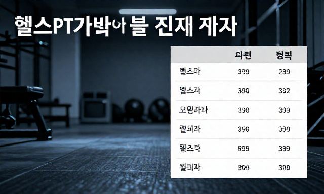 헬스PT가격 관련 이미지 - 헬스PT가격 비교 전, 반드시 따져봐야 할 '진짜 가치'에 대한 이야기